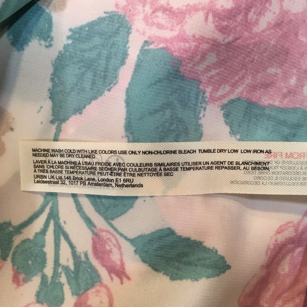 Free People Intimately Floral Handkerchief Cami Tank Top Womens XS Pink Cottage - Picture 10 of 11